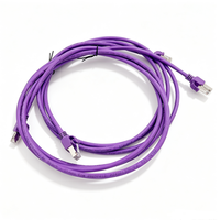 كابل إيثرنت Cat6، كابل شبكة RJ45، كابل LAN أرجواني، سلك توصيل إنترنت عالي السرعة للراوتر والكمبيوتر والمحول