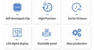 Nhà máy cung cấp nhanh chóng nhà hàng cơ khí kỹ thuật số giỏ Lắc hẹn giờ đa kênh kỹ thuật số Đồng hồ đếm ngược 4 kênh nhà bếp - Product Image 6