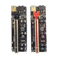 DYD VER009S Plus PCIe X1 à X16 Riser avec double câble USB 3.0 6 broches et Molex 4 broches pour la conversion de données Composants électroniques