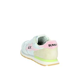 Zapatillas Deportivas para Niña Sun68 Z35415T Blancas y Rosas de Lona, Modelo Moderno - Product Image 2