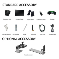 Máquina de Grabado Láser Portátil, Control de Modo Dual, Aplicación para Teléfono WIFI, Software EzCad para Computadora con Cable, para Texto, Código de Barras, Código QR