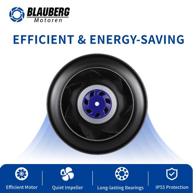 Blauberg IP55 Backward Curved Centrifugal Duct Fan Plastic Housing ODM ...