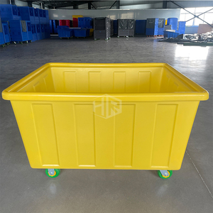 Carrito de limpieza Rotomolding a precio barato de fábrica, servicio de lavado de habitaciones de Hotel y Hospital, carrito de lavandería para SLE - Product Image 1