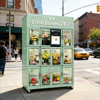 Distributeur automatique de fleurs fraîches IMT Fresh Blooms 24/7, réfrigéré, libre-service, vente en gros OEM ODM d'usine