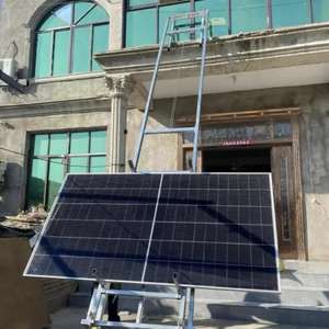 Plateforme élévatrice électrique mobile pour panneaux photovoltaïques, idéale pour les maisons et les toitures – Élévateur portable simple pour couvreurs - Product Image 1