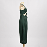Robe Chic Prairie Sans Manches en Coton et Lin Tissé Naturel, Coupe Droite Respirante, Ajustement Moderne avec Découpes – Prix Compétitif