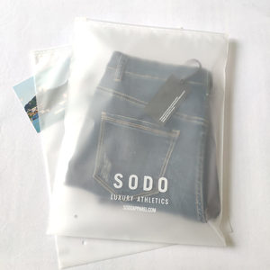 100% 可生物降解包装塑料袋泳装衣服，带标志的拉链Polybags服装塑料袋