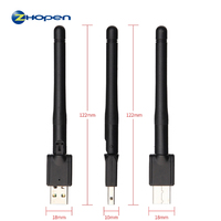 Transmisor WiFi Externo USB 2.0 Inalámbrico de 2.4GHz y 150Mbps, Receptor de TV Satelital, Compatible con Windows 7/8/10, Cámara, en Stock