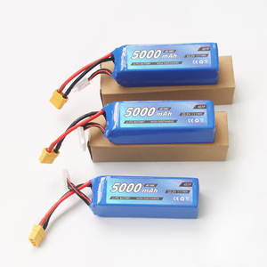 6S 5000mAh 70C LiPo Drone <b>Battery</b> 22.2V High Discharge Pack XT60 Plug Soft Case for FPV UAV A+ Cell 800 Cycles - Product Image 2