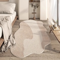 Französische High-End Plüsch Nachttisch decke Speziell geformte Imitation Kaschmir Teppich für Mädchen Schlafzimmer Cool Bay Window Mat Home