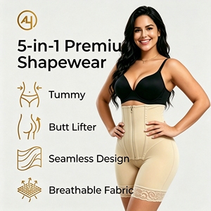 Faja Moldeadora de Glúteos 3D al por Mayor para Mujer, OEM, Logotipo Personalizado, Encaje, Spandex/Nylon, Realce de Cadera, Alta Compresión, Cierre de Gancho para Abdomen - Product Image 3