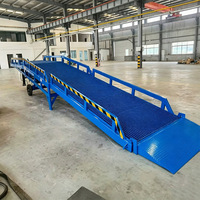 Plateforme de déchargement haute capacité pour le transport intermodal par camion, rampe de quai portable de 11 m, 6 à 15 tonnes
