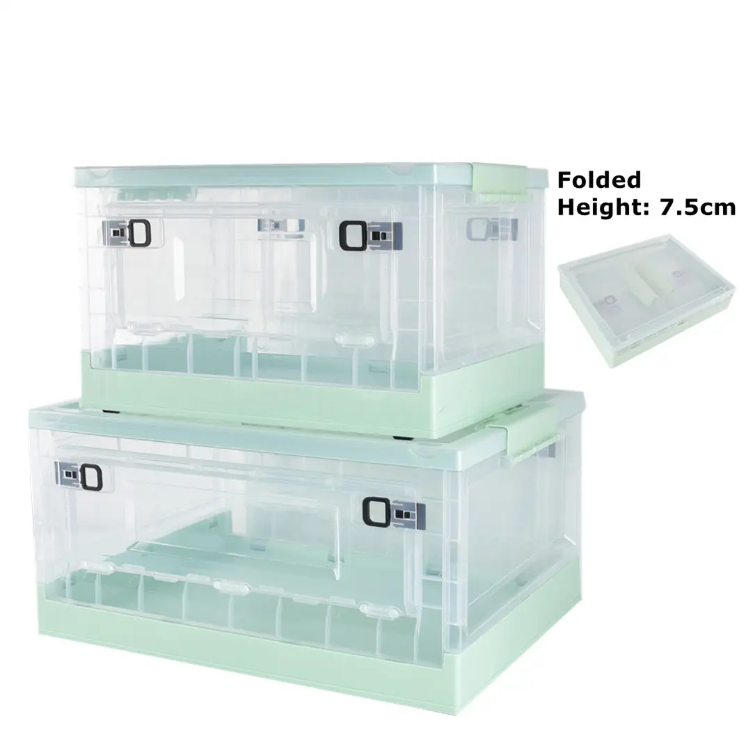 2022 New Collapsible Foldable Bathroom Office Organizer Storage Box Packaging Folding Plastic storage Boxes Household Items