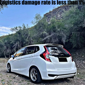 สปอยเลอร์หลังคา ABS พลาสติกสีพื้น ไม่ทำสี สำหรับ Honda Fit Jazz ปี 2014 2015 2016 2017 2018 - Product Image 2