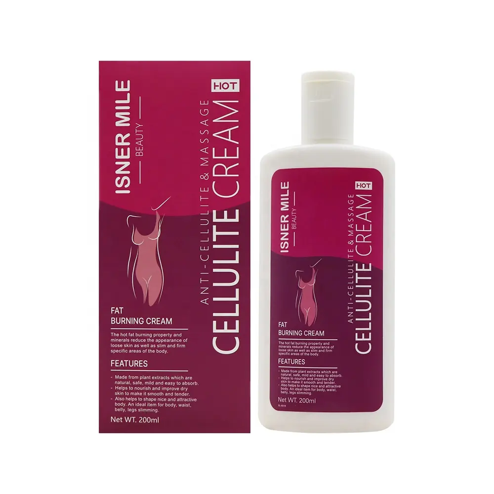 Isner milla etiqueta privada mejor Anti celulitis y masaje quema grasa adelgazar crema celulitis crema