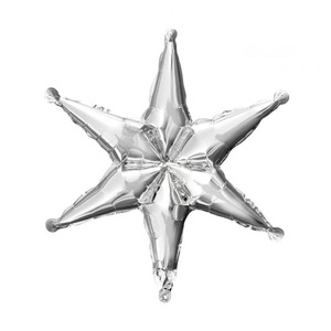 Palloncini in pellicola di alluminio a forma di stella esagonale monocolore per la decorazione di <span class=keywords><strong>Capodanno</strong></span>, Vigilia di Natale e feste di Natale - Product Image 3