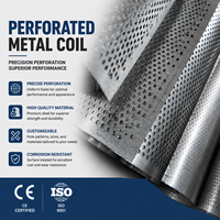 Bobine de tôle perforée en aluminium, panneau métallique léger pour la décoration de bâtiments et les systèmes de plafonds