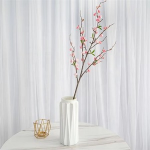 Flores de Cerezo Artificiales en Color Blanco y Rosa, Ramas de Flor de Melocotón de Tela de Seda Artificial para Arreglos Florales, Decoración de Bodas y Hogar - Product Image 3