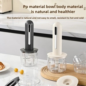 Juego de Picadora de Carne Eléctrica Inalámbrica Portátil para el Hogar, Procesador de Alimentos Multifuncional para Cocina, Picadora de Carne Pequeña para Condimentos - Product Image 2