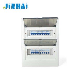 Boîtier de disjoncteur électrique <span class=keywords><strong>24</strong></span> voies en plastique ABS et métal, montage encastré, intérieur, deux étages, JINHAI - Product Image 2