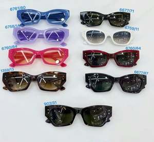 Gafas de Sol de Acetato Grueso de Diseño Retro de Lujo para Hombre y Mujer, Gafas de Sol de Alta Calidad con Protección UV400 y Degradado - Product Image 2