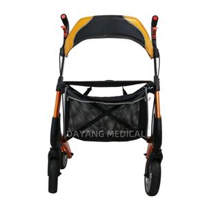 รถเข็นวีลแชร์พับได้ 4 ล้อ น้ำหนักเบา แข็งแรง ทนทาน ผลิตในจีน พร้อมที่นั่ง สำหรับผู้พิการ - Product Image 5