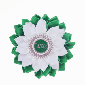 אנחנו נשים אופנתיים האגודה מיוזגת פרחים ירוק ולבן אמייל מכתב קסמי את הקישורים משולבים - Product Image 2