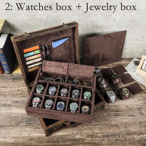 लक्जरी चमड़े 15 घड़ी बॉक्स कस्टम लोगो गहने के साथ घड़ी प्रदर्शन और संग्रह मॉडल cf1216 - Product Image 3