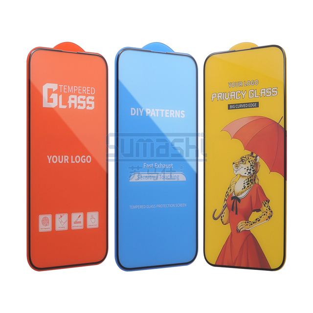 OEM HD clear Glass Protectors for Cell Phone 0.33mm ultra Thin Tempered Glass Screen Protector Custom logo Screen Protectors