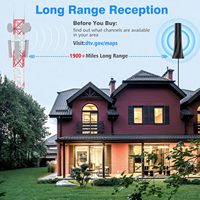 2025 Antenne intérieure Smart TV avec amplificateur de signal d'amplificateur HDTV de portée de 1200 miles prend en charge 8K 4K 1080p sur tous les téléviseurs"