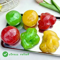Balle sensorielle ronde souple et moelleuse en forme de pastèque, remplie de slush, pour soulager le stress, nouveauté à presser
