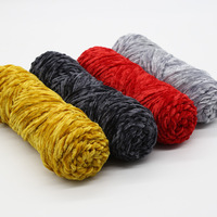 Fil de velours chenille multicolore pour couverture de bébé, écharpe, chapeau, décoration intérieure, crochet, tricot, jouet, fil de chenille en polyester