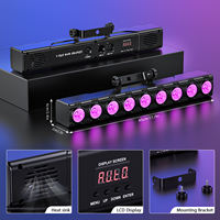 Redsun - Barra de Luces LED RGBW de 36 W y 9 Colores para KTV, Luces de Fiesta, Efecto Estroboscópico para DJ, Navidad, Iglesia, Discoteca, Boda, Bar