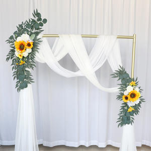 Fleur <span class=keywords><strong>d</strong></span>'angle de signe <span class=keywords><strong>d</strong></span>'eau <span class=keywords><strong>d</strong></span>'<span class=keywords><strong>arche</strong></span> de mariage de tournesol artificiel pour la <span class=keywords><strong>d</strong></span>écoration de fond pour le <span class=keywords><strong>magasin</strong></span> <span class=keywords><strong>d</strong></span>'<span class=keywords><strong>usine</strong></span> <span class=keywords><strong>d</strong></span>'exportation - Product Image 1