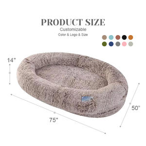 Cama Personalizada para Perros y Humanos, Cama Gigante para Mascotas con Base Antideslizante y Funda Lavable a Máquina para Perros Grandes - Product Image 2