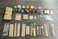 Ensemble de couverts jetables écologiques en bois, mini et simples, fourchette, cuillère, couteau, pour restaurant et fête - Vente chaude