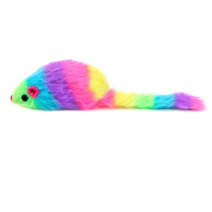 Arco Iris ratón gato juguetes mascota juguete interactivo masticar ejercicio gato juguete ratón - Product Image 2