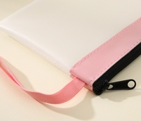 Vente en gros d'étui à crayons transparent de grande capacité pour étudiantes sac de papeterie scolaire à fermeture éclair sac de rangement pour pinceaux de maquillage