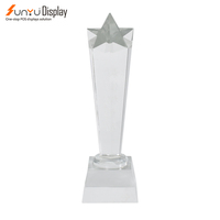 Présentoir de trophée de formes diverses de taille personnalisée de conception libre en gros présentoir de trophée en plexiglas transparent durable