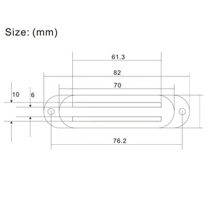 <span class=keywords><strong>Guitare</strong></span> électrique en gros d'usine couvercle à <span class=keywords><strong>double</strong></span> fente petit couvercle en plastique de ramassage à <span class=keywords><strong>double</strong></span> piste - Product Image 5