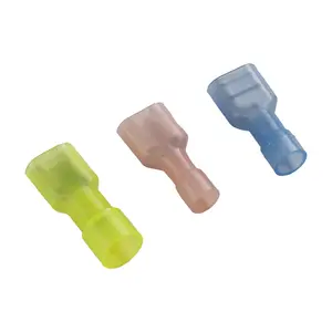 Electrical Spade Connector Uniform wall thickness High temperature resistance Nylon insulated shell Nylon insulated terminal