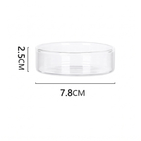 Plateau à dessert en verre personnalisé, support de présentation pour gâteaux, assiette à pâtisserie, plat à mousse, assiette à dessert pour la présentation des aliments en boulangerie