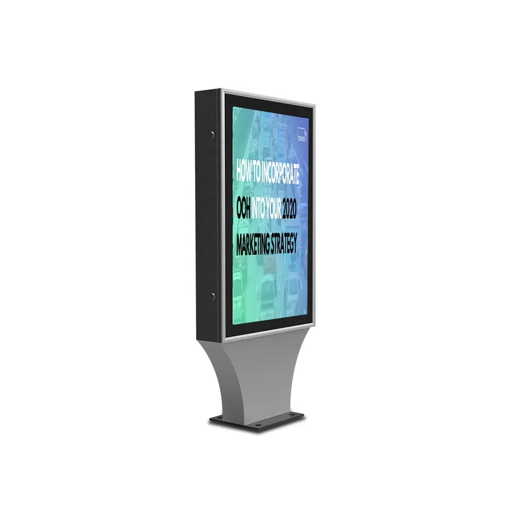 Hd Outdoor Reclame Screen Tv Bus Station Billboard Lcd Monitor Met Cool Systeem