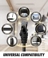 2M Cat 6 Cable de red 24AWG Par trenzado Cable de conexión Internet UTP Cat6 Lan Cable Ethernet RJ45 Cable Ethernet