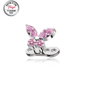 <span class=keywords><strong>Piercing</strong></span> Dérmico de Titanio G23 F136 con Diseño de Mariposa, Joyería de Moda, Microdermals, Piercings Corporales, Joyería para la Parte Superior del Cuerpo - Product Image 4