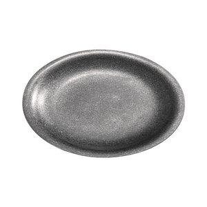 Assiette à dessert en acier inoxydable de style industriel américain vintage Yolecen, motif solide, pour café, gâteau, dessert, barbecue commercial - Product Image 5