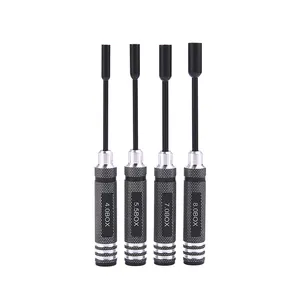 Độ chính xác cao CNC Đen Thép mạ Nut vít điều khiển Kit thiết lập chính xác Screwdriver RC máy bay mô hình xe công cụ bảo trì