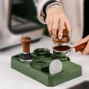 New Design Luxury Multifunction Portafilter Coffee Tamping Station Espresso Coffee Machine Accessories Base Coffee Tamper Holder