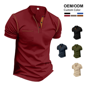 Cina produttore di Polo da uomo Premium t-Shirt capo Comfort Casual quotidiano Polo da Golf con tasca - Product Image 1