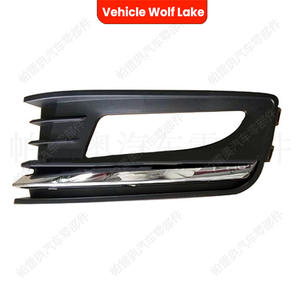 Encadrements de phares antibrouillard pour Volkswagen Polo, garniture chromée ABS, couverture de pare-chocs avant - Product Image 1